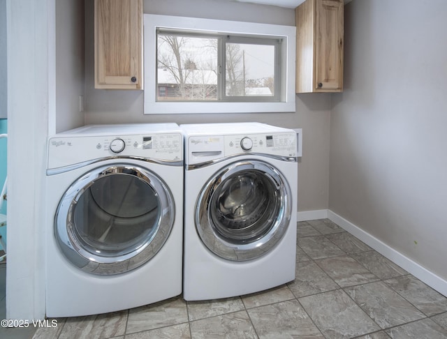 432 W Fifth St, Eagle, CO 81631 - washroom with washer and clothes dryer, cabinet space, and baseboards