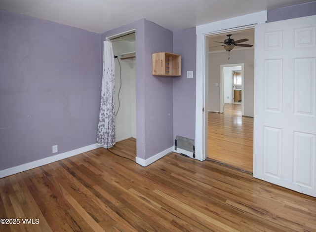 432 W Fifth St, Eagle, CO 81631 - unfurnished bedroom with wood finished floors, baseboards, and a closet