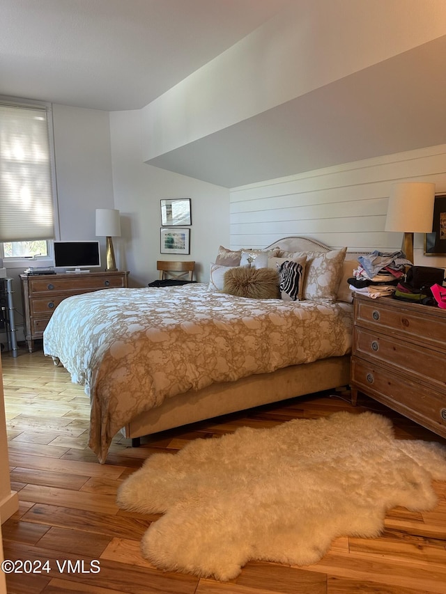 bedroom featuring wood-type flooring