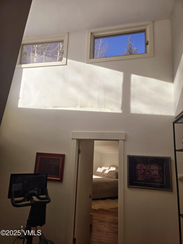 interior space featuring hardwood / wood-style flooring