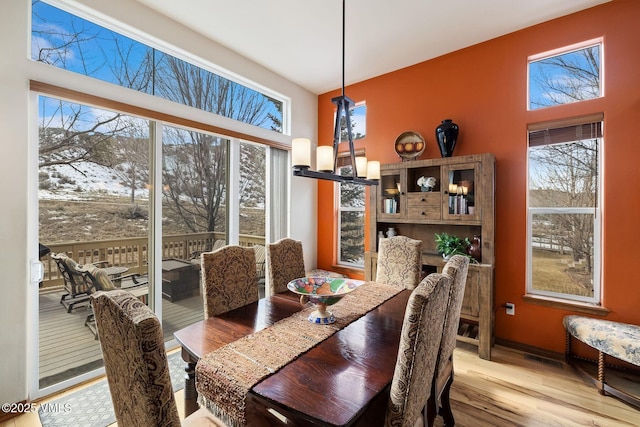 dining room featuring wood finished floors