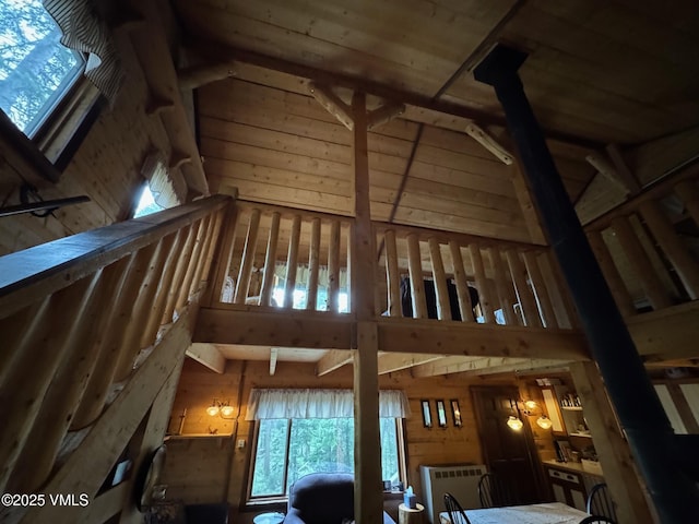 1234 6th St, Eagle, CO 81631 - detailed view of wood walls and wood ceiling