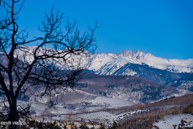 view of mountain feature