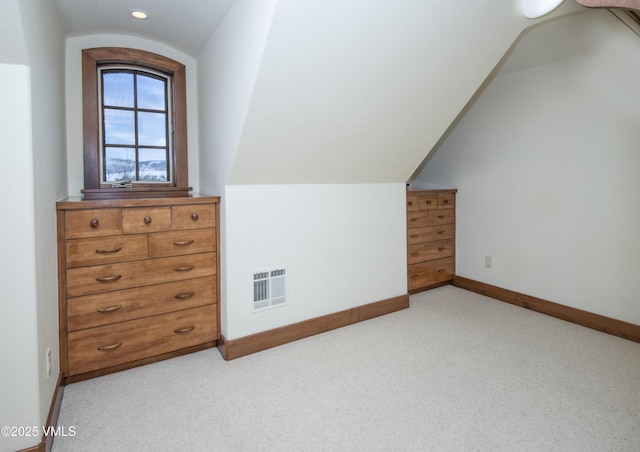 460 El Mirador Rd, Edwards, CO 81632 - additional living space with lofted ceiling, light carpet, baseboards, and recessed lighting