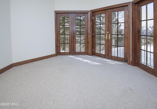 460 El Mirador Rd, Edwards, CO 81632 - carpeted empty room with french doors and baseboards