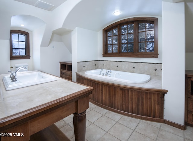 460 El Mirador Rd, Edwards, CO 81632 - full bath with a bath, tile patterned flooring, and vanity