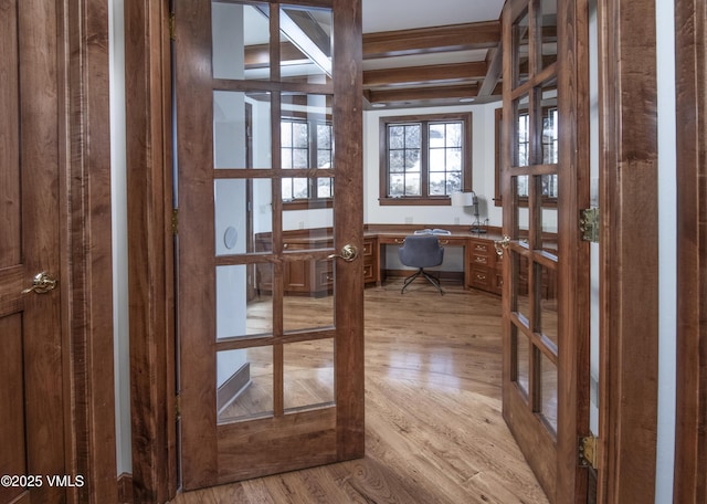 460 El Mirador Rd, Edwards, CO 81632 - office featuring french doors and light wood finished floors