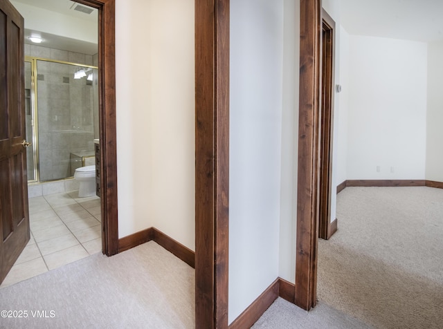 460 El Mirador Rd, Edwards, CO 81632 - hallway with light carpet and baseboards