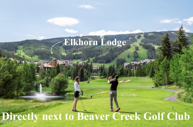 51 Offerson Rd Unit 202, Beaver Creek, CO 81620 - view of home's community featuring a yard, golf course view, and a water view
