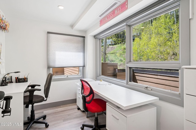 1650 Fallridge Rd Unit 120, Vail, CO 81657 - office area with light wood finished floors and recessed lighting