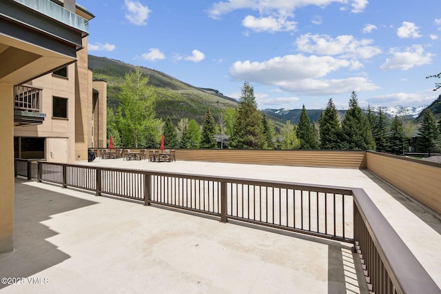1650 Fallridge Rd Unit 120, Vail, CO 81657 - view of patio with a mountain view
