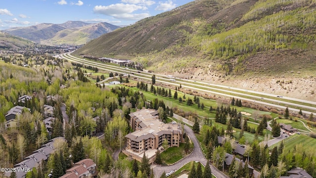1650 Fallridge Rd Unit 120, Vail, CO 81657 - aerial view of property and surrounding area featuring mountains