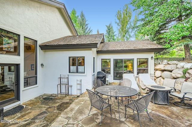 803 June Creek Rd, Edwards, CO 81632 - view of patio / terrace with cooling unit, a grill, and outdoor dining area