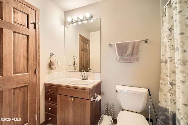 803 June Creek Rd, Edwards, CO 81632 - full bathroom featuring vanity, toilet, and curtained shower