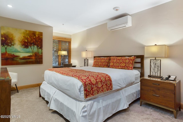 660 Lionshead Pl Unit 9, Vail, CO 81657 - carpeted bedroom with a wall unit AC and baseboards