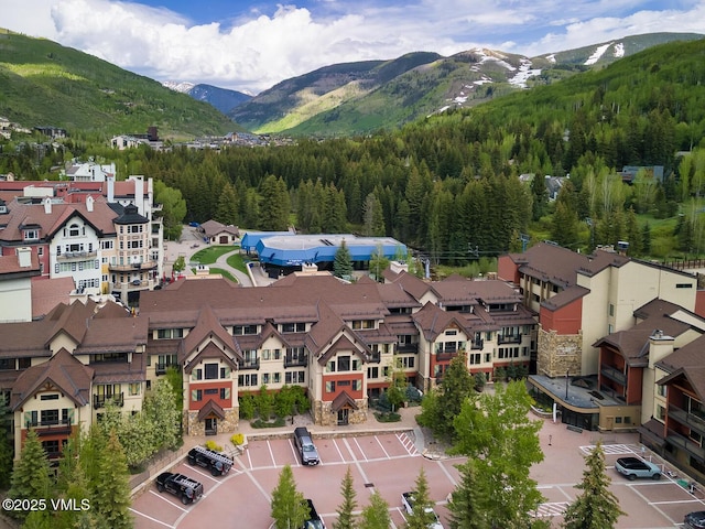 660 Lionshead Pl Unit 9, Vail, CO 81657 - aerial view of a mountain backdrop and a forest