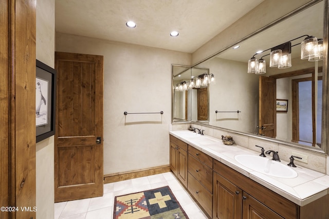 bathroom with vanity