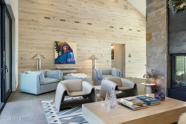 1658 E Haystacker Dr, Eagle, CO 81631 - lobby featuring a towering ceiling and wooden walls