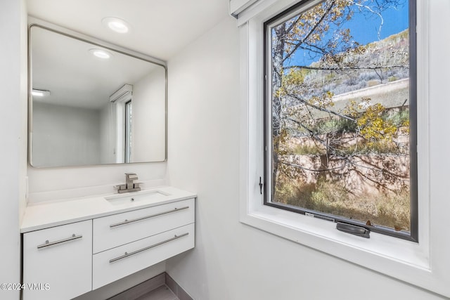 bathroom with vanity