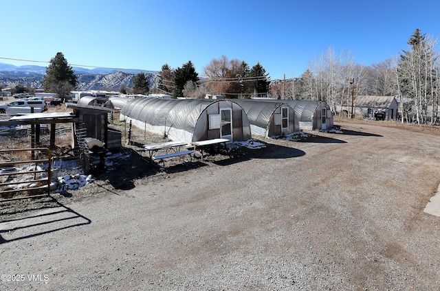 546 Grand Ave, Eagle, CO 81631 - exterior space with a mountain view and an exterior structure