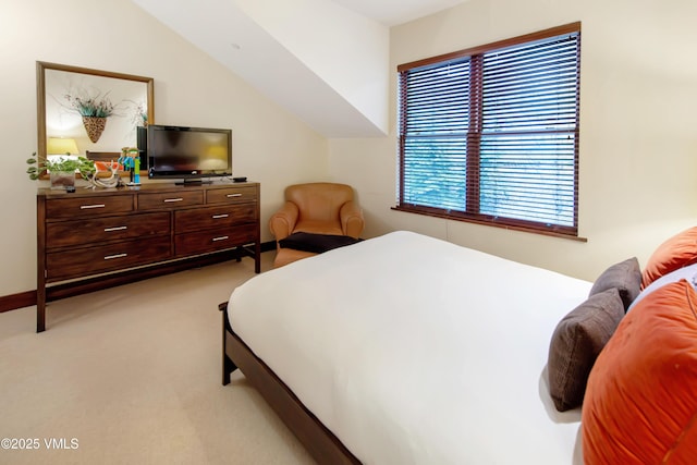 1325 Westhaven Dr Unit A302, Vail, CO 81657 - bedroom featuring light carpet and lofted ceiling