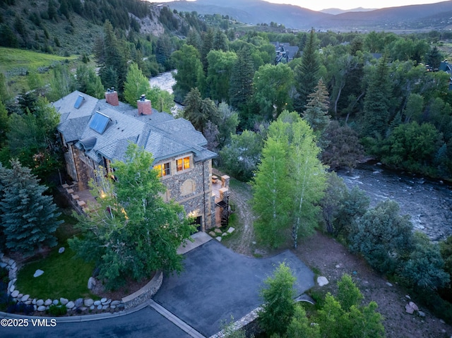 8 Rue Riviere Rd, Edwards, CO 81632 - aerial view at dusk of a mountain view