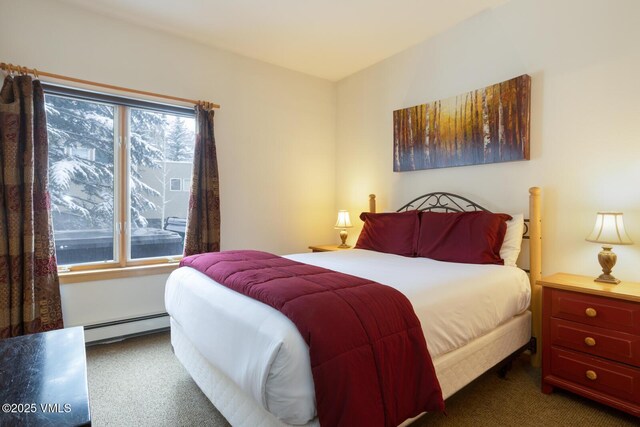 1230 Lions Ridge Loop Unit 2-D, Vail, CO 81657 - carpeted bedroom featuring baseboard heating