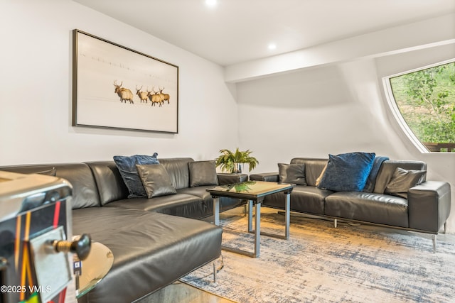 2940 Basingdale Blvd Unit 2, Vail, CO 81657 - living area featuring wood finished floors and recessed lighting