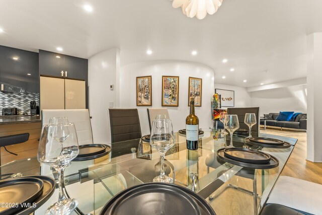 2940 Basingdale Blvd Unit 2, Vail, CO 81657 - dining room featuring recessed lighting and wet bar