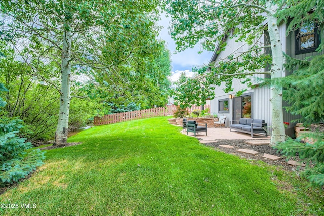 11 Spruce Cir, Edwards, CO 81632 - view of yard with a patio area and an outdoor living space