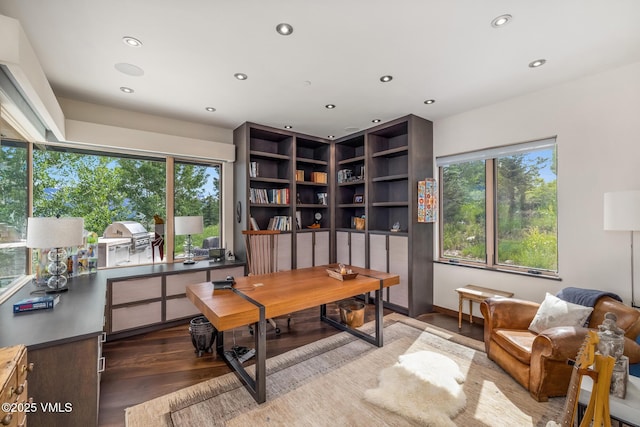1268 Paintbrush, Avon, CO 81620 - office with wood finished floors and recessed lighting