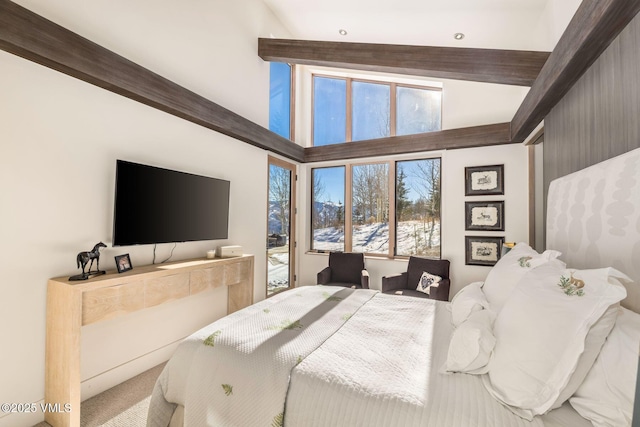 bedroom featuring carpet floors