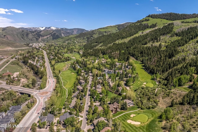 130 Grouse Ct Unit B, Avon, CO 81620 - aerial view of property and surrounding area with mountains and a heavily wooded area