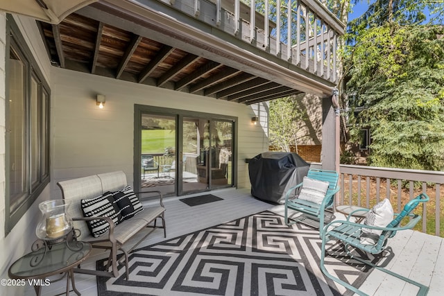 130 Grouse Ct Unit B, Avon, CO 81620 - view of patio / terrace with area for grilling and a deck