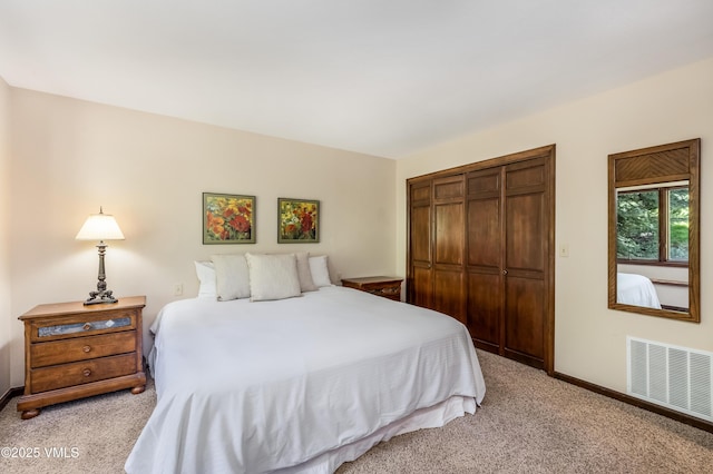 130 Grouse Ct Unit B, Avon, CO 81620 - bedroom with light colored carpet, a closet, and baseboards