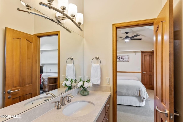 225 Eagle Crest Rd, Edwards, CO 81632 - ensuite bathroom with vanity and ceiling fan