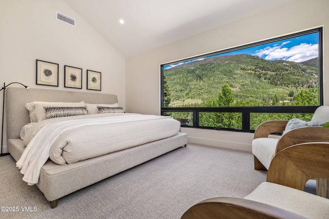 5074 Main Gore Dr S Unit B, Vail, CO 81657 - carpeted bedroom featuring recessed lighting and high vaulted ceiling