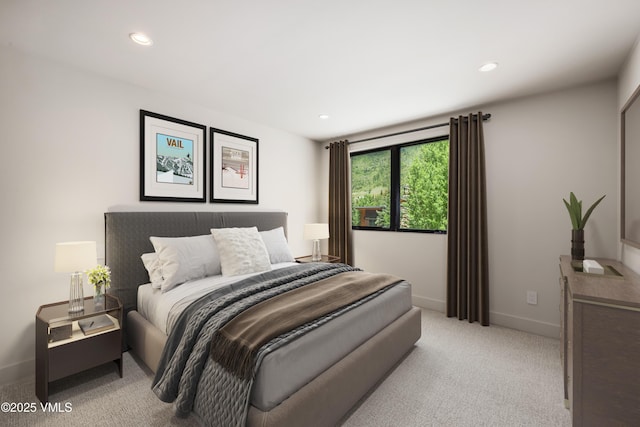 5074 Main Gore Dr S Unit B, Vail, CO 81657 - bedroom featuring light carpet and recessed lighting