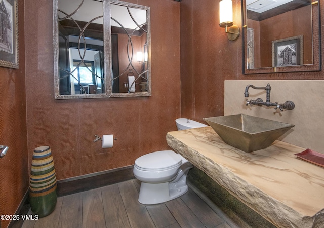 320 Hummingbird Dr Unit A201, Avon, CO 81620 - bathroom with a sink and hardwood / wood-style flooring