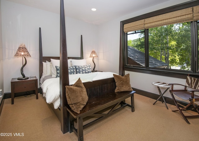 320 Hummingbird Dr Unit A201, Avon, CO 81620 - bedroom featuring light carpet and recessed lighting
