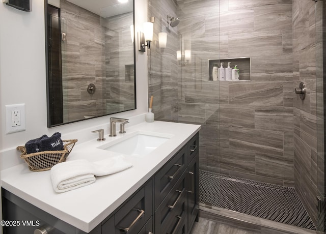320 Hummingbird Dr Unit A201, Avon, CO 81620 - full bathroom with vanity and tiled shower