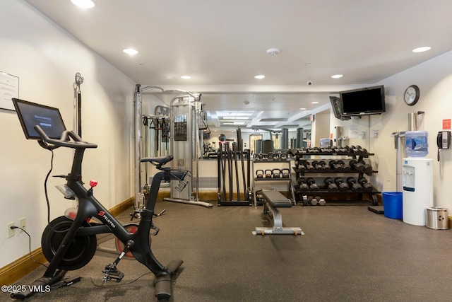 660 Lionshead Pl Unit 29, Vail, CO 81658 - workout area featuring recessed lighting and baseboards