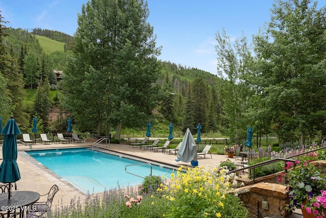660 Lionshead Pl Unit 29, Vail, CO 81658 - community pool with a patio and a view of trees