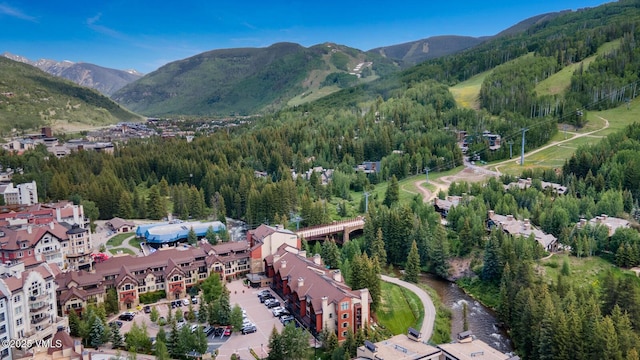 660 Lionshead Pl Unit 29, Vail, CO 81658 - aerial view of property and surrounding area featuring a mountain backdrop