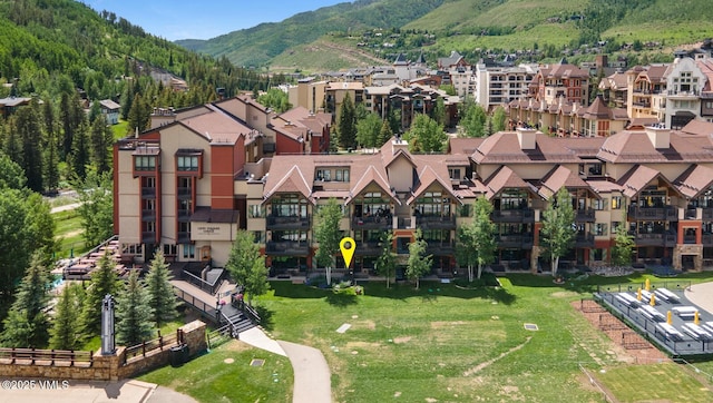 660 Lionshead Pl Unit 29, Vail, CO 81658 - drone / aerial view of a mountainous background