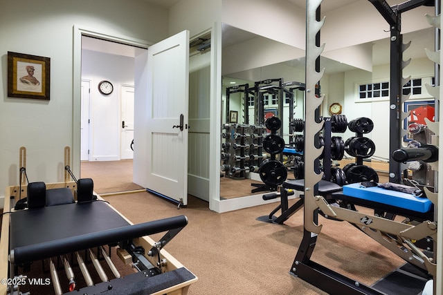 view of exercise room