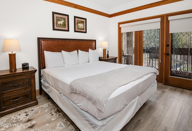120 Offerson Rd Unit D330, Beaver Creek, CO 81620 - bedroom featuring access to outside, wood finished floors, and french doors