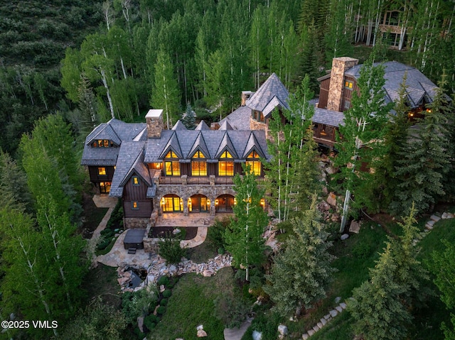 1094 Riva Gln, Vail, CO 81657 - view from above of property