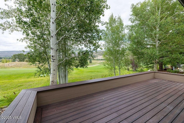 170 Wildflower Unit 12, Edwards, CO 81632 - wooden deck featuring a yard