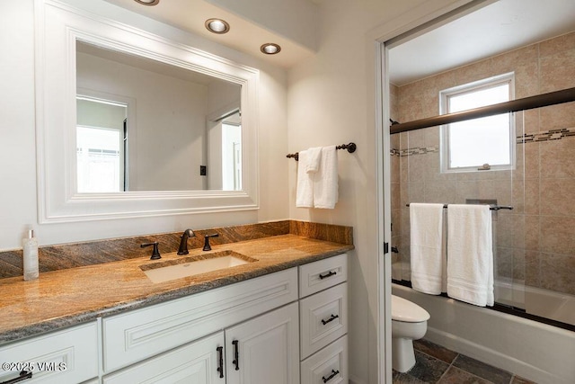 170 Wildflower Unit 12, Edwards, CO 81632 - full bath featuring vanity, combined bath / shower with glass door, and recessed lighting